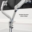 043859764228-Fellowes Platinum series - Bras porte écran double réglable -  fixation sur bureau - gris-P_400006926_7-6