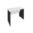 3253310104853-Bureau droit DUAL - L80 - Pieds Anthracite - plateau blanc-P_400008952_1-0