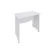 3253310174764-Bureau droit DUAL - L80 - Pieds blanc - plateau blanc-P_400008953_1-0