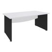 3253310105485-Bureau droit DUAL - L160 - Pieds Anthracite - plateau blanc-P_400009006_1-0