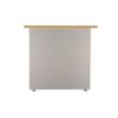 3253310175372-Bureau compact à gauche DUAL - L160 cm - Pieds blanc - plateau imitation Hêtre (Pieds de renfort ou caisson bout de bureau obligat-P_400009064_4-2