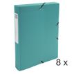Exacompta Opak - 8 Boîtes de classement - dos 40 mm - vert
