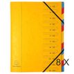 Exacompta Iderama - 8 Trieurs 12 positions - jaune
