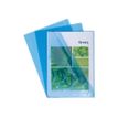 Exacompta - 10 Pochettes coin lisses - A4 - 13/100 - bleu translucide