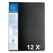 Exacompta Up-Line - 12 Porte vues - 80 vues - A4 - noir