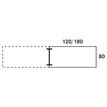 0404000121497-Bureau simple IRIS - L180 cm - Plan suivant - Pieds aluminium - plateau imitation Hêtre-P_400012149_2-1