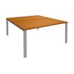 0404000121756-Bureau Bench IRIS - L140 cm - Plan de départ - Pieds aluminium - plateau imitation Merisi-P_400012175_1-0