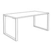 0404000122555-Bureau droit LOFTER - L80 cm - Plateau Blanc - pied Blanc-P_400012255_5-4