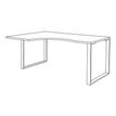 0404000123507-Bureau compact LOFTER - L180 cm - Retour à gauche - Plateau Blanc - pied Carbone - (pied de renfort obligat-P_400012350_4-1