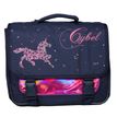 4891320453401-Cartable Cybel 38 cm - 2 compartiments - bleu marine et rose - Bagtrotter--0