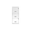 Classeur 3 tiroirs pour dossiers suspendus - 95,7 x 40 x 40 cm - blanc