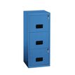 Classeur 3 tiroirs pour dossiers suspendus - 96 x 40 x 40 cm - bleu