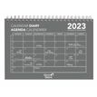 3371010478354-Agenda calendrier à spirale Oslo - 1 mois sur 1 page - 16 x 24 cm - gris - Quo Vadis--0