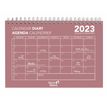 3371010478347-Agenda calendrier à spirale Oslo - 1 mois sur 1 page - 12 x 17 cm - rose - Quo Vadis--0