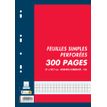 Cambridge - feuillets mobiles - 300 pages - A4 - grands carreaux (Seyes) - perforées