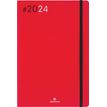 3664447154404-Agenda Flex - 1 semaine sur 2 pages - 17 x 24,5 cm - rouge - Oberthur--0