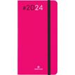 3664447156590-Agenda de poche Flex - 1 semaine sur 2 pages - 9,5 x 17,5 cm - fuchsia - Oberthur--0