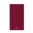 Agenda de poche Odessa - 1 semaine sur 2 pages - 9,5 x 17 cm - bordeaux - Oberthur