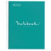 8422593021347-Notebook Emotions, couverture souple, A4 séyès, 80 feuilles de 1 couleur, Miquelrius, Turquoise.--0