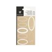 3329686170683-Clairefontaine - 28 Étiquettes cadeau kraft - ovale blanc - 8 x 16 cm-P_405110207_1-0