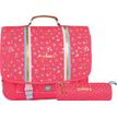 3662498003535-Cartable Ooban's Stars - 38 cm - 2 compartiments - corail - Oberthur-P_405114298_1-0