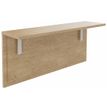 Tablette pour banque d'accueil OLA - réglable en hauteur - L100 x P30 cm - equerre blanche (A positionner sur module haut ou retour direct haut) - chêne clair