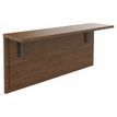 Tablette pour banque d'accueil OLA - réglable en hauteur - L100 x P30 cm - equerre carbone (A positionner sur module haut ou retour direct haut) - noyer