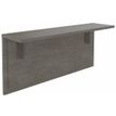 Tablette pour banque d'accueil OLA - réglable en hauteur - L140 x P30 cm - equerre carbone (A positionner sur module haut ou retour direct haut) - chêne gris