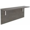 Tablette pour banque d'accueil OLA - réglable en hauteur - L140 x P30 cm - equerre blanche (A positionner sur module haut ou retour direct haut) - chêne gris