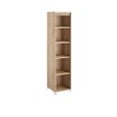 3483601144576-Colonne bibliothèque MAMBO - L42 x H187 x P46 - 4 étagères - Chêne Sonoma/blanc-P_405132842_1-0