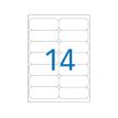 Apli Agipa - 1400 Étiquettes 100% recyclées blanches multi-usages - 99,1 x 38,1 mm - coins arrondis - compatibles avec mon timbre en ligne - réf 101196