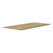 Top pour caisson bout de bureau ou retour direct (vendu sans pied) pour bureau CONNEXION - L60 x H2.5 x P80 - Chêne/anthracite