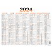 3664447154824-Calendrier Fluo - 7 mois par face - 43 x 55 cm - orange - Oberthur-P_405149400_2-1