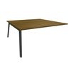 3253310208131-Bureau double STEELY - L160 cm - Double face Suivant - Pieds carbone - plateau imitation n-P_405150765_1-0