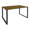3253310216662-Bureau droit LOFTER - L140 cm - Plateau imitation noyer - pied Carbone-P_405152119_1-0