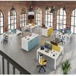 3253310183759-Bureau Bench IRIS - L160 cm - Plan de départ - Pieds aluminium - plateau imitation noyer-P_405152195_4-2