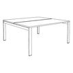 3253310236295-Bureau Bench IRIS - L180 cm - Plan de départ - Pieds blanc - plateau imitation noyer-P_405152200_6-4