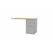 3617350004755-Retour sur caisson bout de bureau CONECT - L120 x P60 cm - plateau imitation chêne clair -P_405153686_1-0