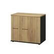 3483601225510-Rangement bas JAZZ+ - L80 x H71 x P48 - 3 portes - chêne du bocage-P_405165121_1-0