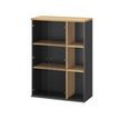 3483601225657-Rangement haut JAZZ+ - L80 x H112 x P39 - 2 portes vitrées - chêne du bocage-P_405165122_1-0