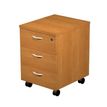 7331910600213-Caisson mobile Trend - L43xP52xH59,5 cm - 3 tiroirs avec serrure - imitation aulne-P_405165760_1-0