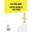 3020120239477-Les Prix Mini - copies doubles - 200 pages - A4 - grands carreaux (Seyes) - perforées-P_405183590_1-0