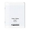 Conquérant Classique - Cahier polypro à rabat 24 x 32 cm - 96 pages - grands carreaux (Seyes) - transparent
