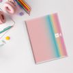 8422593040812-Notebook Aurora, A4, quadrillage 5x5 mm, 120 feuilles de 4 couleurs, Miquelrius, West Bay.--2