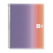 8422593040836-Notebook Aurora, A4, quadrillage 5x5 mm, 120 feuilles de 4 couleurs, Miquelrius, Provence.--0