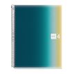 8422593040843-Notebook Aurora, A4, quadrillage 5x5 mm, 120 feuilles de 4 couleurs, Miquelrius, Iceland.--0