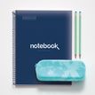 8422593485668-Notebook Emotions, couverture souple, A4 lignes horizontales 7 mm, 120 feuilles de 5 couleurs, Miquelri--2