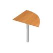 Angle de liaison à 90° pour Bureau Trend - pied effet chromé - plateau imitation hêtre