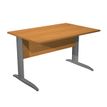 Bureau droit Trend - L160 - Pieds métals - plateau imitation aulne - pied anthracite