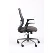 3701338802195-Fauteuil de bureau TIME - accoudoirs fixes pied acier - assises gris foncé-P_405235735_2-1
